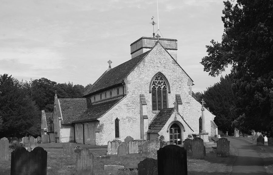 Image of Betchworth Church - black and white